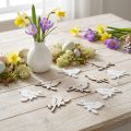 Streudeko Holz Vogel 4cm Weiss Natur Motiv Frühling 72 Stück | Floristik24.ch