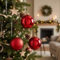 Weihnachtskugeln Rot Kunststoff Ø 10cm 4 Stück | Floristik24.ch