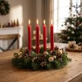 Stabkerzen aus Wachs für Weihnachtsdeko, Rot, Ø 21 mm x 170 mm, 6 Stück | Floristik24.ch
