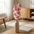 Orchidee Phalaenopsis künstlich 7 Blüten violett creme 73cm | Floristik24.ch