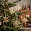 Weihnachten Strohsterne Weihnachtsbaumschmuck 8cm 12 St | Floristik24.ch
