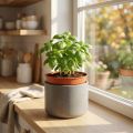 Pflanztopf aus Kunststoff, Ø10,5 cm, Terrakotta, 10er-Set | Floristik24.ch