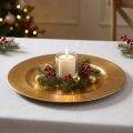 Plastikteller Ø33cm Gold mit Blattgold-Effekt | Floristik24.ch