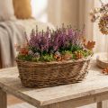Brotkorb oval 30 cm Weide ungeschält mit Kunststoffeinsatz natur dunkel | Floristik24.ch