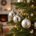 Weihnachtskugel Silber Kunststoff Ø10cm 4 Stück | Floristik24.ch