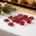 Sternen-Streudekoration 2,5 cm Rot mit Glimmer aus Kunststoff, 96 Stück | Floristik24.ch