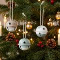 Metallglocken Mint Beige Weiss 3cm Set 16 Stück Weihnachtsdekoration | Floristik24.ch