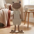 Filz Dekofigur Frosch mit Latzhose Beige 51,5cm | Floristik24.ch