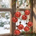 Schellen Hänger aus Metall Rot 28cm 2er-Set für Weihnachtsdekoration | Floristik24.ch