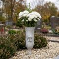 Grabvase Polyresin Engel Motiv Vase zum Stecken H29cm | Floristik24.ch