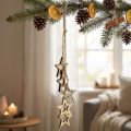 Deko-Hänger aus Holz mit Sternen, natur, 50 cm, 1 Stück | Floristik24.ch