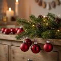 Mini Weihnachtskugeln Glas Rot Matt Glanz Ø3cm 22 Stück | Floristik24.ch