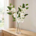 Künstlicher Clematis Zweig mit weissen Blüten 81 cm 2 Stück | Floristik24.ch