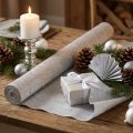 Krepppapier Silber beidseitig 50x250cm für Blumendekorationen und Bastelarbeiten | Floristik24.ch