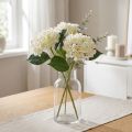Hortensie Kunstblume Weiss-Grün 44cm aus Seidenstoff | Floristik24.ch