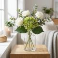 Künstliche Hortensie aus Seidenstoff Grün 44 cm für Dekoration | Floristik24.ch