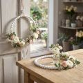 Deko-Holzring Shabby Chic Weiss 19 cm Vierer-Set für Saison- und Feierdekoration | Floristik24.ch