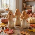 Deko-Pilze aus Keramik Braun 10,5 cm Ø6 cm Herbstdekoration 3er Set | Floristik24.ch