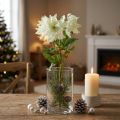 Christrose künstlich Schneerose 36cm weiss-grün aus Seidenblume für Dekoration | Floristik24.ch