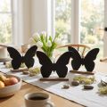 Holz Schmetterling Deko Schwarz Natur 15 cm – 6er Set | Floristik24.ch