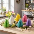 Deko Hühner Wabenpapier 11×6,5×12cm Pastellfarben Ostern 6er-Set | Floristik24.ch