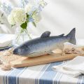 Dekofisch Lebensmittelattrappe Kunststoff 31cm silbern-weiss | Floristik24.ch