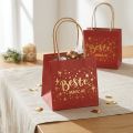 Geschenktüte Papier Rot Gold 10,5×10,5cm Beste Wünsche mit Sternen 8 Stück | Floristik24.ch