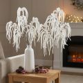 Dekozweig künstliche Trauerweide Weiss Glitter 82 cm 2 Stück | Floristik24.ch