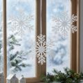 Schneeflocken Deko Eiskristall zum Hängen 18×20cm 4St | Floristik24.ch