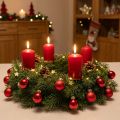Mini Weihnachtskugeln aus Echtglas Rot Matt und Glänzend Ø2,5cm 22 Stück | Floristik24.ch