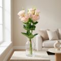 Kunstblumen Eustoma Lisianthus Rosa Creme 52cm 5 St | Floristik24.ch