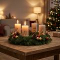 Kerzenpins Adventszahlen 1–4 Metall Goldfarben 4 cm | Floristik24.ch