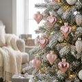 Baumschmuck Glasherzen Rosa 3cm 20 Stück | Floristik24.ch