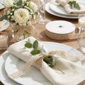 Spitzenband aus Baumwolle Beige 18mm x 20m für Dekoration und Bastelprojekte | Floristik24.ch