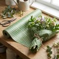 Blumenseidenpapier 50 cm Grün Karo nassfest 5 kg | Floristik24.ch