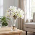 Künstlicher Magnolienbund Weiss 40 cm 5 Zweige mit Satinband | Floristik24.ch