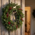 Weihnachts-Hängedeko Hirschleiter Metall Gold Vintage 42,5×7×4cm | Floristik24.ch