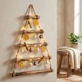 Weihnachtsbaum Wanddeko aus geflammtem Holz 50×65 cm | Floristik24.ch