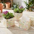 Faltbare Geschenktaschen aus Papier mit Aquarell-Muster, 10,5 cm, 8 Stück | Floristik24.ch