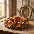 Rebenkranz Natur Ø29cm 2er Set – Kranz aus Rebenzweigen und Heu für Tisch- und Türdekoration | Floristik24.ch