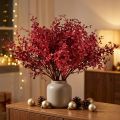 Eukalyptus Kunstpflanze Rot 28cm 3er-Set | Floristik24.ch
