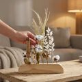 Blumenleiste aus Holz für Trockenblumen, 25 cm, naturfarben, mit 8 Stecklöchern | Floristik24.ch
