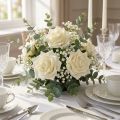 Künstliche Schaumrosen Ø 10 cm Creme 8er-Set für Dekoration und Hochzeiten | Floristik24.ch