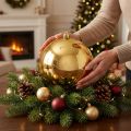 Weihnachtskugel 20cm Gold Kunststoff | Floristik24.ch