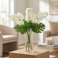 Orchideen-Bund künstlich Creme-Weiss 57 cm 6 Stück | Floristik24.ch