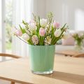 Glastopf Mintgrün Ø11,5cm H10,8cm aus Glas | Floristik24.ch
