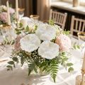 Weisse künstliche Rosenblüten 17 cm, Set mit 4 Stück | Floristik24.ch