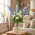 Künstlicher Rittersporn aus Seidenstoff Blau 108 cm | Floristik24.ch