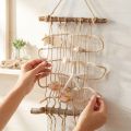 Fischernetz Jute mit Muscheln und Fransen 25×55cm Beige Naturfarben | Floristik24.ch