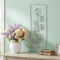 Wandschmuck aus Metall, Schwalben, H 47,5 cm, Weiss-Silbern, Shabby Chic | Floristik24.ch